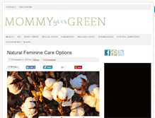 Tablet Screenshot of mommygoesgreen.com
